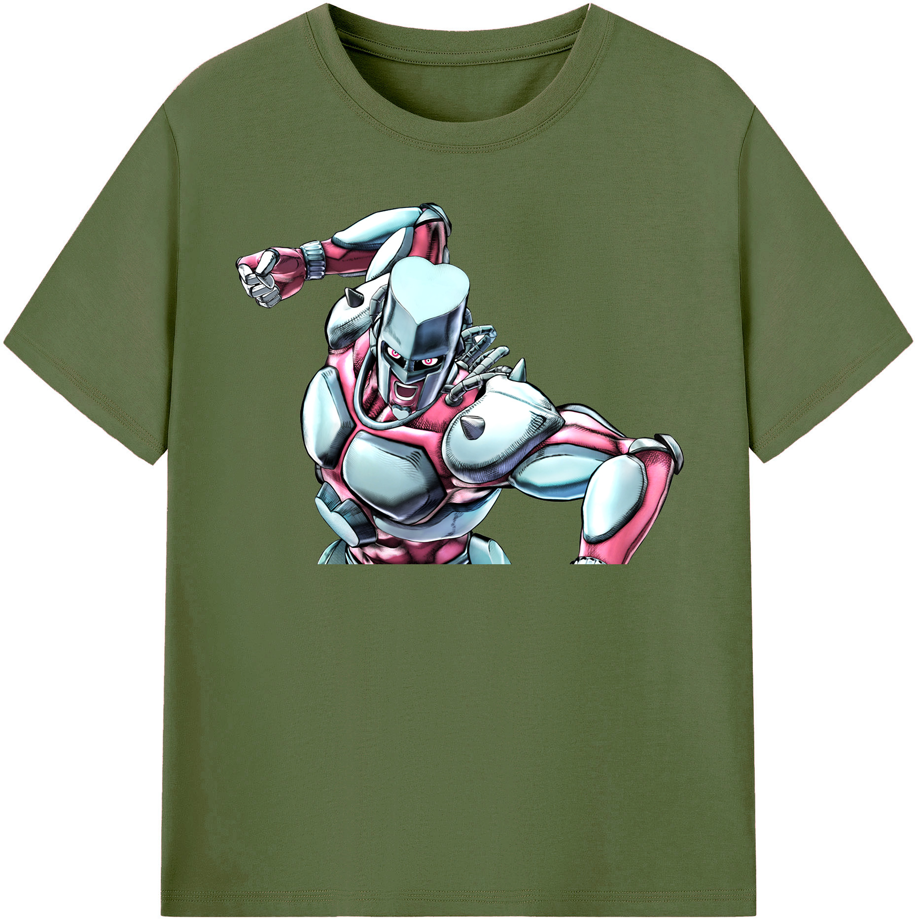 （画像用） ジョジョの奇妙な冒険 ひがしかた じょうすけ JoJo's Bizarre Adventure Higashikata Josuke 綿100％半袖Tシャツ（フロントプリント）
